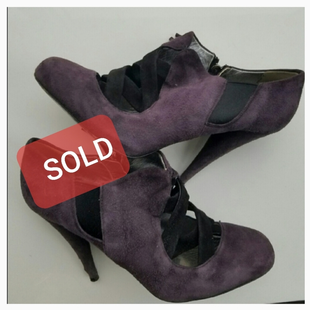 Miu Miu High Heel Suede Booties